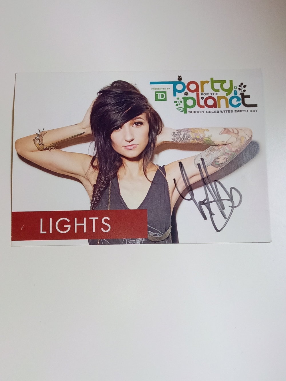 Lights Music Signed Promo Photo